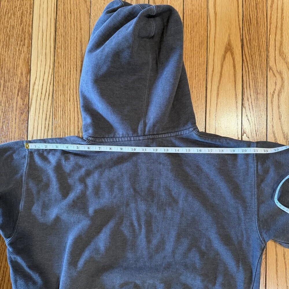 Yellowstone National Park Hoodie Prairie Mountain Gray Medium Graphic USA - Picture 5 of 8